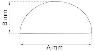Habo dørstopper, hvit, 2-pakning