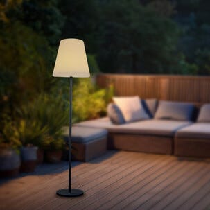 Golvlampa utomhus solcell Northlight, dimbar, 1,5 m