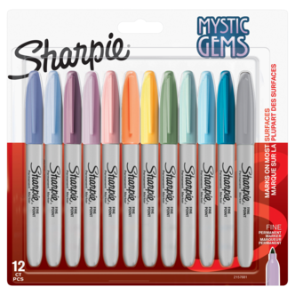 Sharpie Mystic Gem tusjer med fin spiss 12-pakning