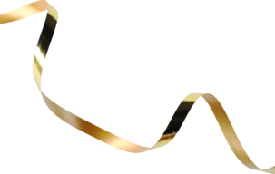 Gavebånd på rull, plast, gyllent, 20 meter