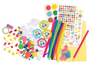 Extra stort pysselset barn, 300 delar, från 5 år