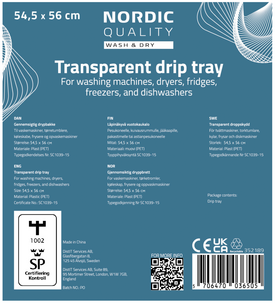 Nordic Quality droppskydd kylskåp och diskmaskin 54,5 x 56 cm