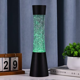 Glitterlampa med RGB-belysning 39 cm