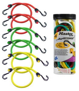 Bagagestroppar Masterlock Twin Wire, 6-pack