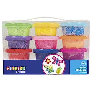 Pärllera Foam Clay, 12-pack, från 3 år