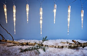 LED-valosarja jääpuikko