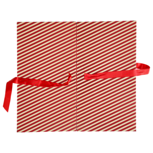 Tom adventskalender att fylla själv, röd