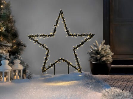 Suuri LED-tähti ulkokäyttöön, 100 cm