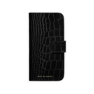 Ideal of Sweden Magnet Wallet+ for iPhone 16 Pro, croco svart