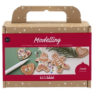 Creativ Company DIY-sett modellmasse julepynt, fra 6 år