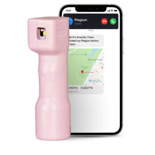 Plegium Combo försvarsspray med siren, 130 dB