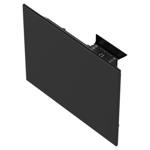 Vägghängt element med termostat 230 V, svart, 400 W