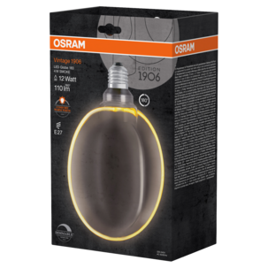 Osram Vintage 1906 Globe Smoke LED-lampa E27 dimbar