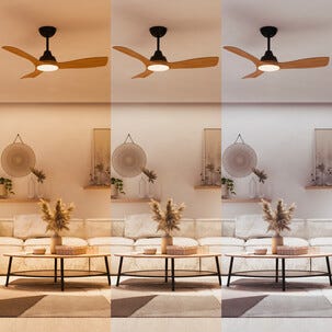 Philips Olas takfläkt med dimbar LED-lampa 28+24 W