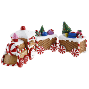 Pepparkaståg med belysning, 49 cm, Northlight