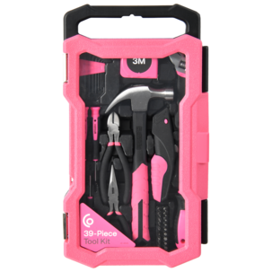 Verktygssats med bits, hammare, kniv och tänger, 39 delar 