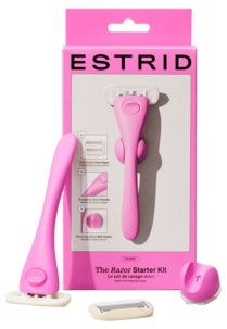 Estrid startsett med barberhøvel, veggholder og blad