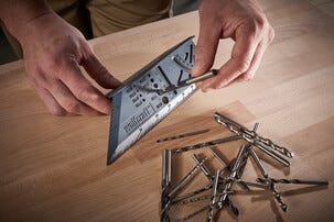 Wolfcraft 3D geringsvinkel med vinkelskala 