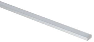 Aluminiumprofil till LED-list, med frostat lock, 1 m