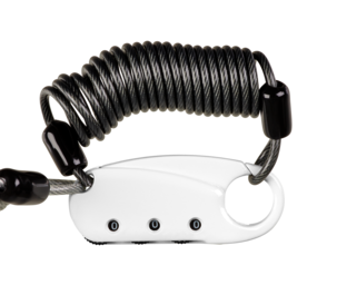 Hänglås kod med spiralvajer, bredd 60 mm