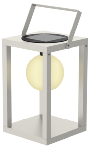 Northlight solcellelykt metall, varmgrå