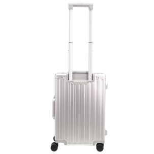 Koffert med 8 hjul, aluminium, grå, 56x38x22 cm