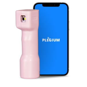 Plegium Combo försvarsspray med siren, 130 dB