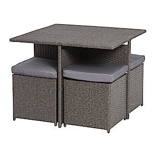 Ulkokalusteet polyrottinkia Cube