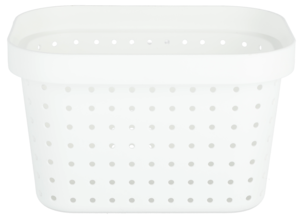 Förvaringskorg Neat vit, återvunnen plast