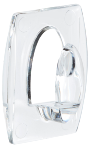 Selvheftende minikroker transparente, Command, 6-pakning