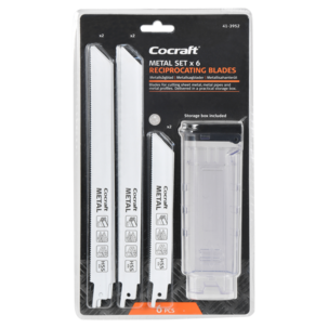 Cocraft sågblad för tigersåg, metall, 6-pack