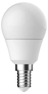 Klotlampa LED E14 4,2 W, varmvit