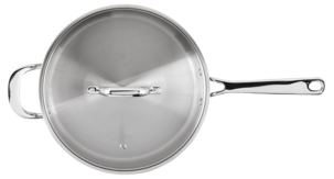 Traktörpanna med lock, 26 cm, rostfritt stål