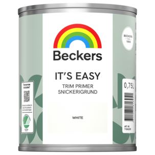 Beckers Its Easy snickerigrund inomhus, vit, 0,75 liter