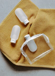 Reseförpackningar för shampoo och hudvård, 3-pack