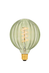 Olivgrön globlampa E27 dimbar LED