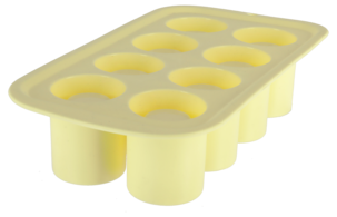 Jäälasimuotti silikonia, 8 pientä lasia jäästä