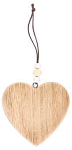 Juletrepynt i tre, 3-pakning