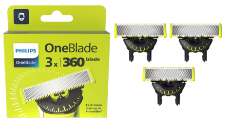 Philips OneBlade 360 Vaihtoterä 3 kpl, QP430/50