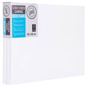 Lerret med ramme, bomull, Sang, 3-pakning