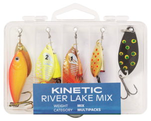 Kinetic River Lake Mix skeddrag & spinnare, 5-pack