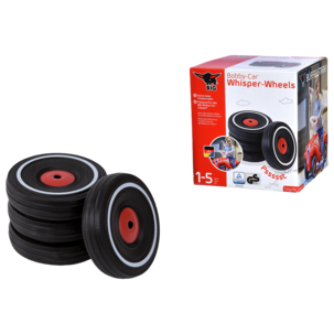 BIG Bobby Car reservhjul Whisper Wheels, 4-pack