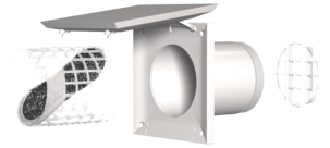 Friskluftsventil med stormskydd, TL100DE, Fresh