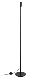 Northlight Axel golvlampa E14 svart metall, 120 cm