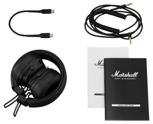 Marshall Major V trådlösa on ear-hörlurar, svarta