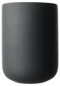 Tannglass i steingods, svart