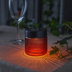 Solcellelykt glass Northlight, 8 cm