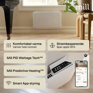Mill Invisible Smart WiFi Sähköpatteri, gen. 4, 700 W