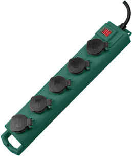 Brennenstuhl 5-osainen jatkojohto ulkokäyttöön, 5 m