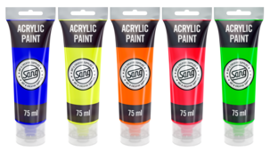 Akrylfärgssats neon Sang